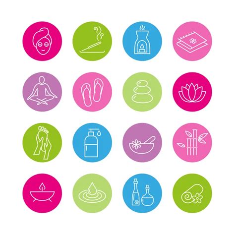 Wellness Icons — Stock Vector © Annafrajtova 48555635