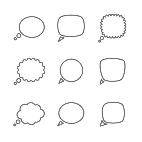 Premium Vector Talking Bubble Cartoon Set