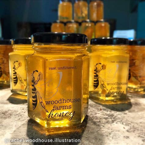 Custom Honey And Jar Label Durable And Easy To Apply