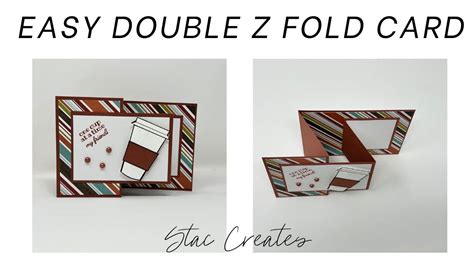 How To Make A Simple And Easy Double Z Fold Card Youtube