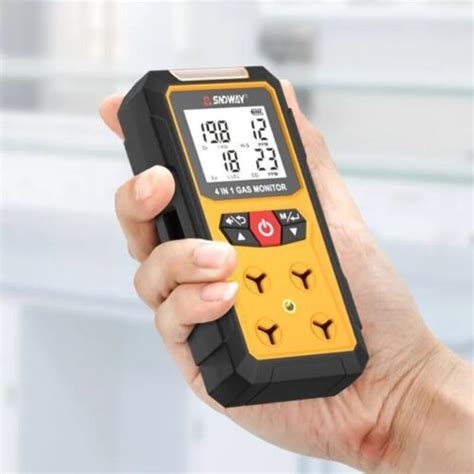 4 In 1 Portable Multi Gas Detector O2 Co H2s Ex Gas Leak Meter With Lcd Screen Ebay