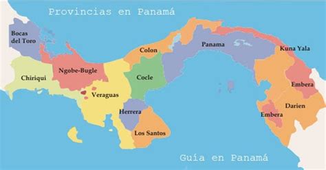 Mapas del Mundo: Mapa de provincias panamá