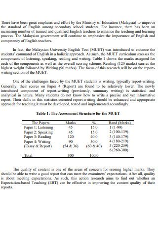 Sample Action Research Report In Pdf Ms Word