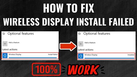 Cara Mengatasi Wireless Display Install Failed Fix Wireless Display