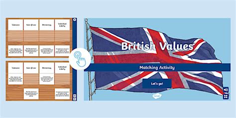 New British Values Interactive Matching Game Twinkl