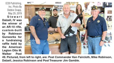 Stewart Dalzell Wins American Legion Gun Raffle Ecb Publishing Inc