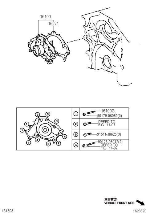 Water Pump Assembly 16100 29085 Autoparts Toyota