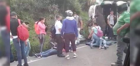 Accidente En El Kilómetro 11 Bus Intermunicipal Se Volcó En La Vía Al Mar