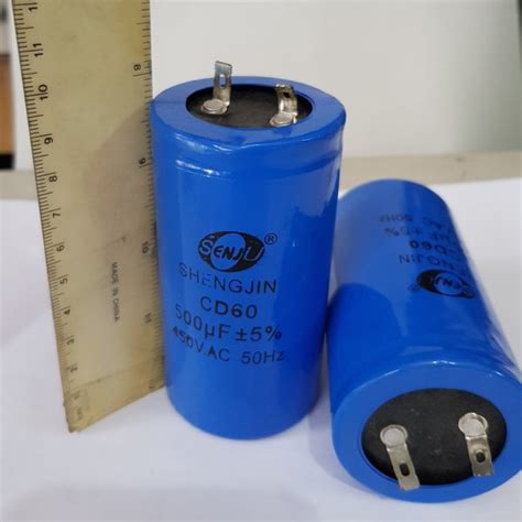 Jual Kapasitor Capacitor Motor Starting 500 UF MFD 450V Di Lapak