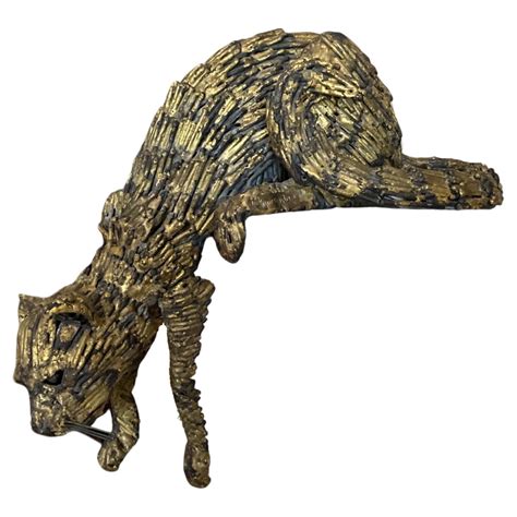 French Bronze Cat Sculpture At 1stdibs Bronze Cats For Sale