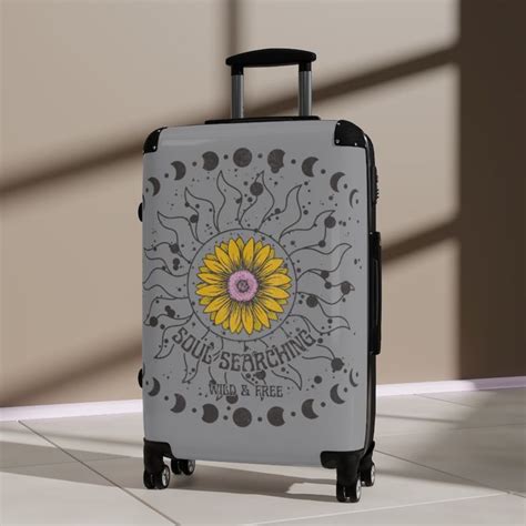 Suitcase Sunflower Suitcase Hippie Suitcase Sunshine Suitcase Wild