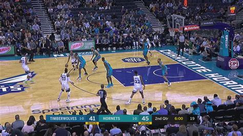 Two Point Three Point Field Goal Timberwolves Hornets NBA Official