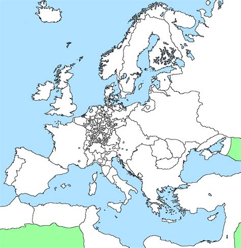 Blank Map Of Europe 1648 By Xgeograd On Deviantart