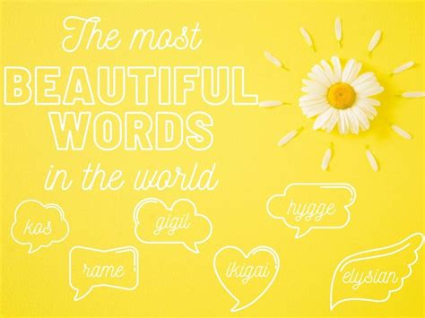 170 Most Beautiful Words In The World