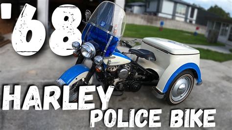 1968 Harley Davidson Police Trike Youtube