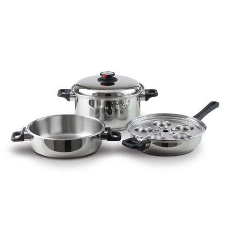 Galleon Maxam 9 Element Waterless Cookware Set Durable Stainless