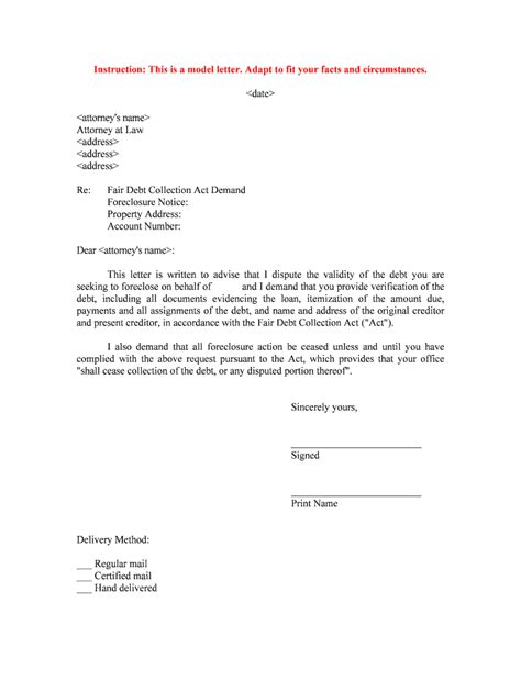 Fair Debt Collection Act Demand Form Fill Out And Sign Printable Pdf