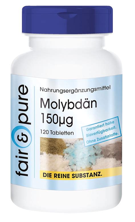 Molybdenum 150mcg Sodium Molybdate Vegan Essential Trace Element