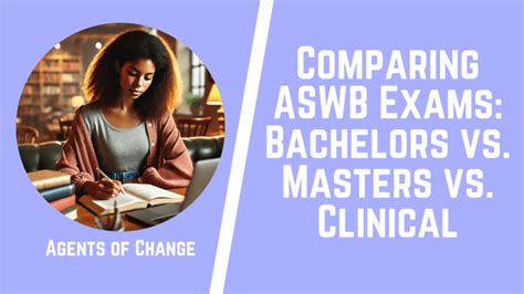 Comparing Aswb Exams Bachelors Vs Masters Vs Clinical Agents Of