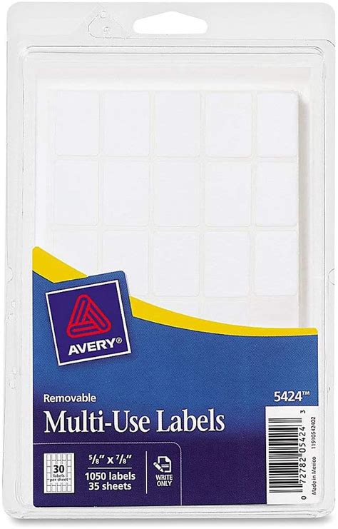 Amazon Avery Self Adhesive Removable Multi Use Labels 5 8 X 7 8