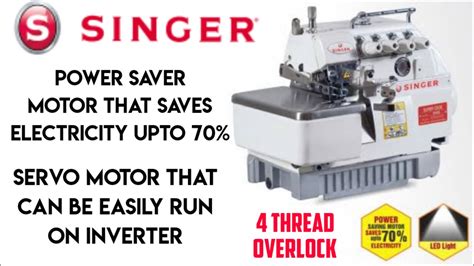 Singer Overlock 4 Thread Industrial Sewing Machine Youtube