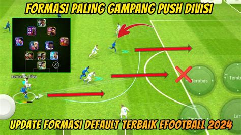 REKOMENDASI FORMASI TERBAIK EFOOTBALL 2024 PUSH DIVISI ENAK BANGET