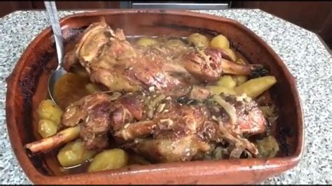 Assado de Borrego à Alentejana Receitas Pratos carne Comida