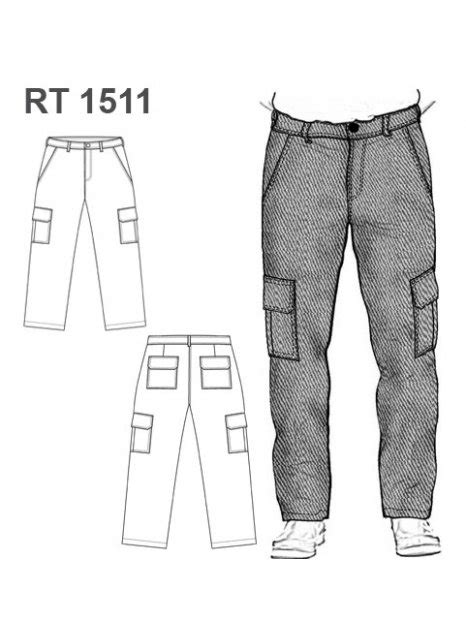 MOLDE PANTALON CARGO RT 1511