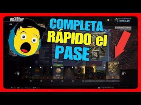 Como SUBIR RÁPIDO el PASE de BATALLA WARZONE TEMPORADA 4 5 TRUCOS