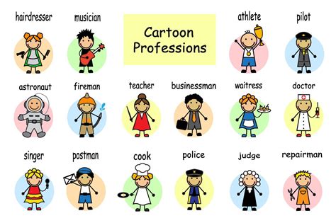 Cartoon set of professions | Graphics ~ Creative Market