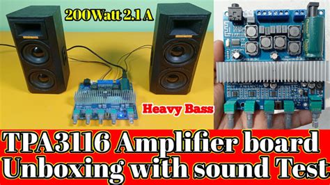 How To Make TPA3116 Amplifier Board With Box Connection : Creativity Topper