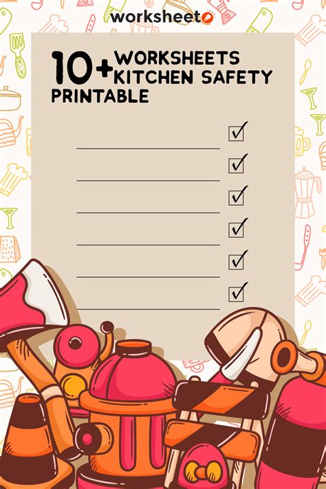 Free Printable Kitchen Safety Worksheets