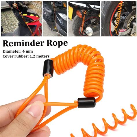 Mm M Security Reminder Bike Motorbike Tool Cable Bicycle Lock Rope