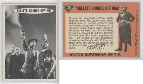 1966 Topps Superman Bullets Bounce Off Him 30 0s4 Ebay