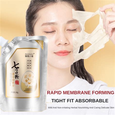 Powder Eggshell Mask Cream Collagen Natural Ingredients Moisturizing Skin Rejuvenation Fine