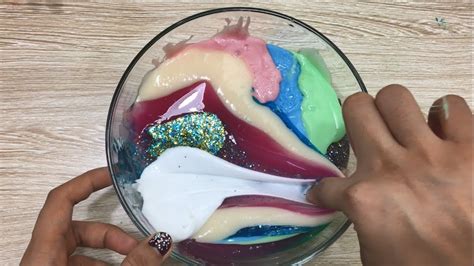 Mixing All My Slimes Slimesmoothie Satisfying Slime Video Youtube