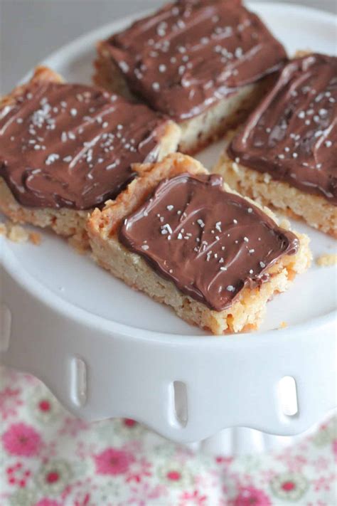 Salted Nutella Shortbread Bars | The Best Shortbread Recipe