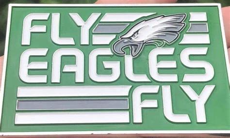 Philadelphia Eagles Fly Eagles Fly” Rally Towel Coin Front Side