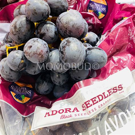 Premium Adora Black Seedless Grapes 1kg — Momobud