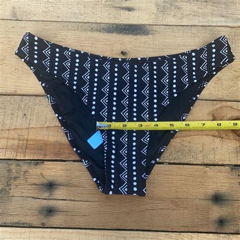Cupshe Swim Nwt Tropical Heat Cupshe Black And White Bikini Bottoms Poshmark