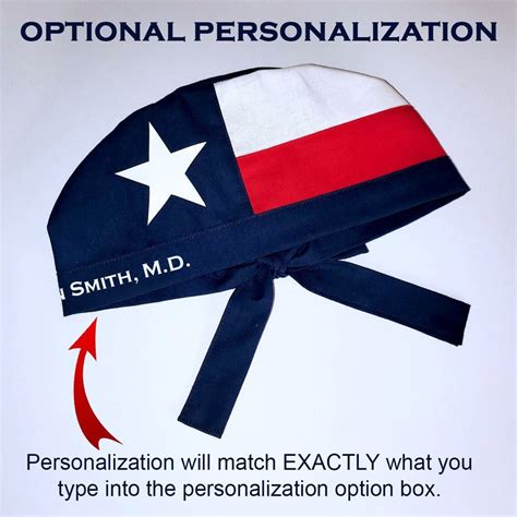 Texas Flag Scrub Cap For Men And Women Personalized Scrub Etsy