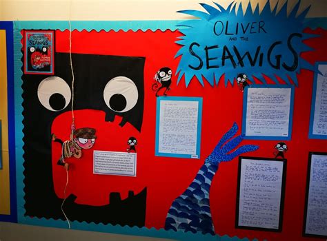 Oliver And The Seawigs Display Board For Year 4 Writing