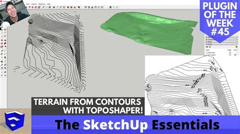 Creating Terrain In SketchUp From Contours With Toposhaper SketchUp