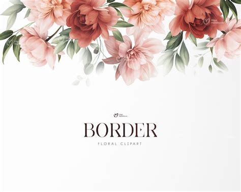 Floral Border Peony Flowers Ang Greenery Wedding Invite Etsy