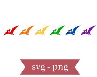 Pterodactyl Dinosaur Svg Svg Dxf Eps Png Cut File For Cricut