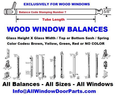 Wenco Wood Window Repair Parts All Balancer Pairs All Window Door Parts Group