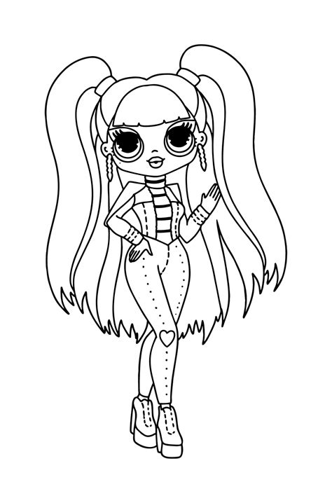 Desenho Lol Omg Spicy Babe Para Colorir ♥ Para Imprimir E Online