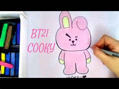 Drawing BT21 Cooky How To Draw Easy Step By Step Drawing Tutorial