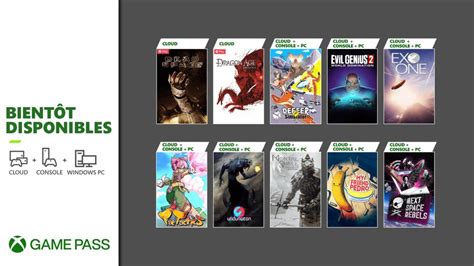 Xbox Game Pass De Nouveaux Titres Arrivent Sur Les Offres Pc Console