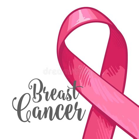 Breast Cancer Awareness Month Banner Poster Template With Pink Ribbon